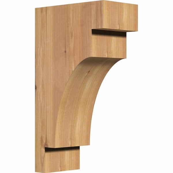 Ekena Millwork Mediterranean Smooth Corbel, Western Red Cedar, 5 1/2"W x 10"D x 18"H COR06X10X18MED00SWR - main